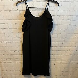 Elegant Black Ruffle Dress